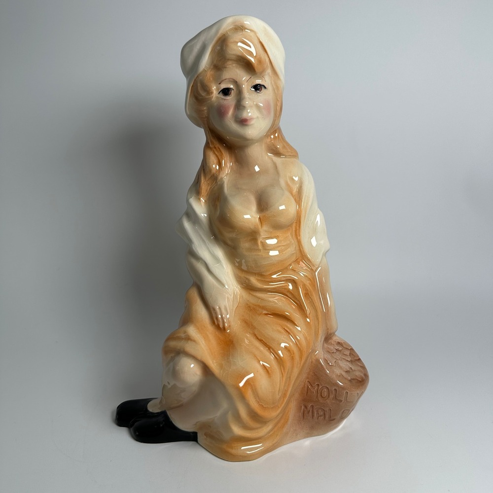 Molly Malone Toby Jug Ceramic Character Pitcher Dublin Irish Pub Bar Kingston